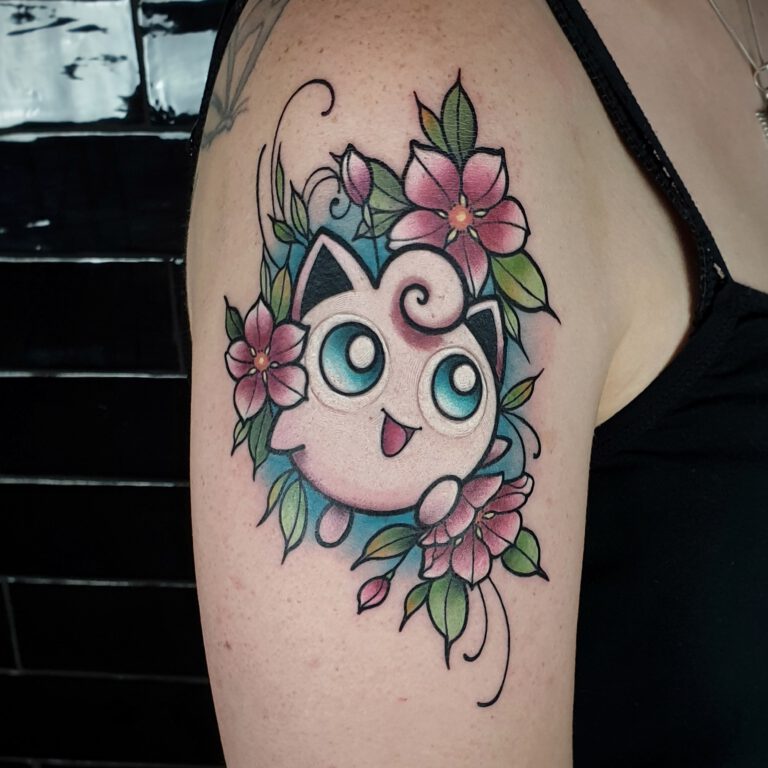 Ink & Intuition Tattoo Studio Jiggly Puff Tattoo Neotraditional by Marloes Lupker