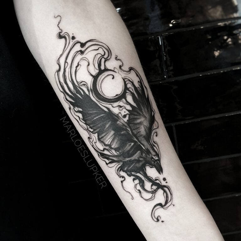 tattoo studio amsterdam Smokey Raven Tattoo by Marloes Lupker