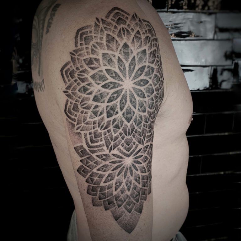 Geometric Mandala Tattoo by Marloes Lupker