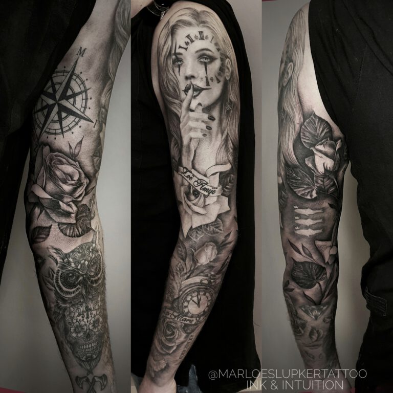 Sleeve Tattoo by Marloes Lupker