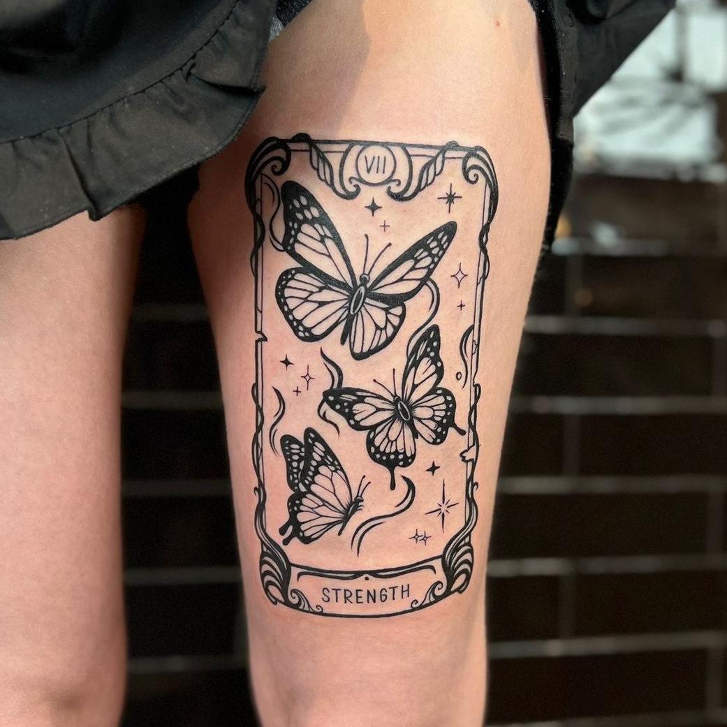 Simple forearm tattoo with the Cathryne, pure and clean visualized tattoo  idea | TattoosAI