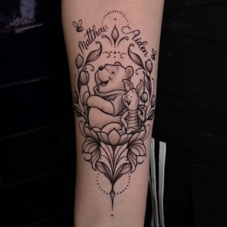 winnie the pooh knorretje tattoo by Marloes Lupker
