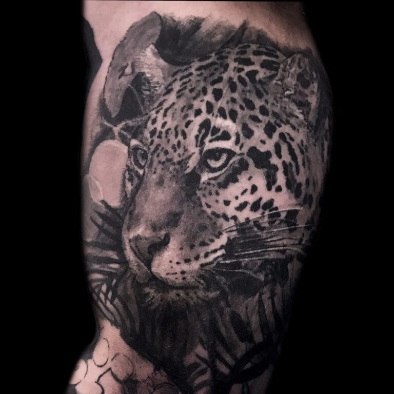 Jaguar tattoo by Samalandra