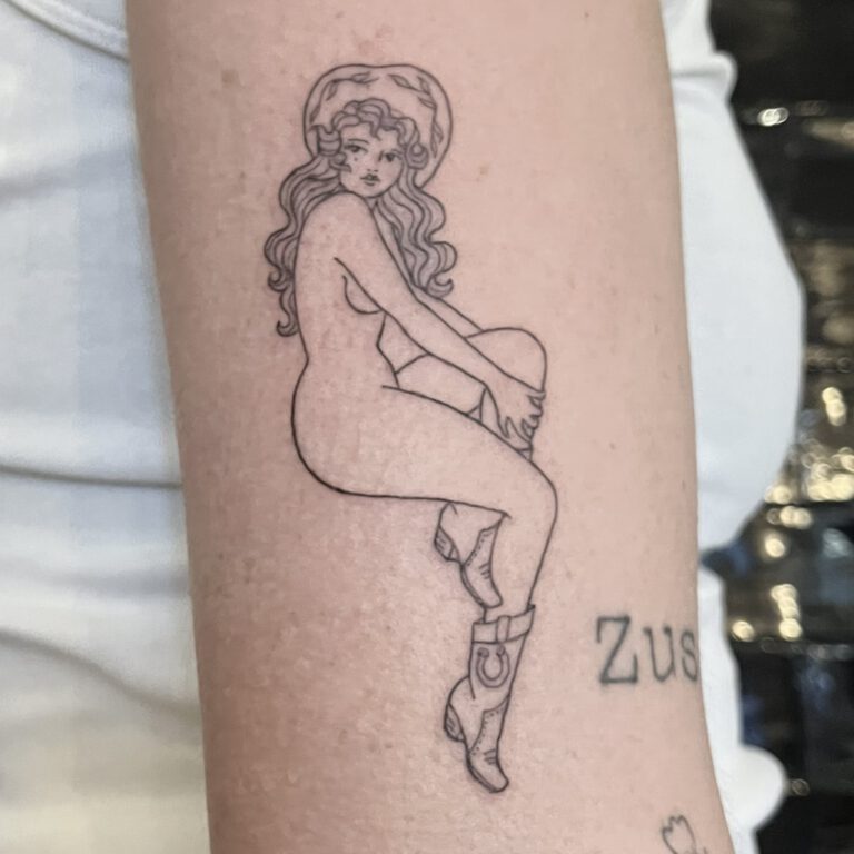 Cowgirl tattoo by cleo vlaming