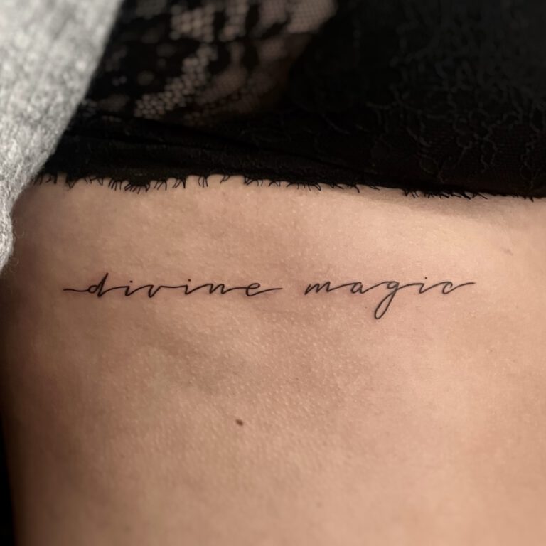 super fine line text tattoo by cleo vlaming