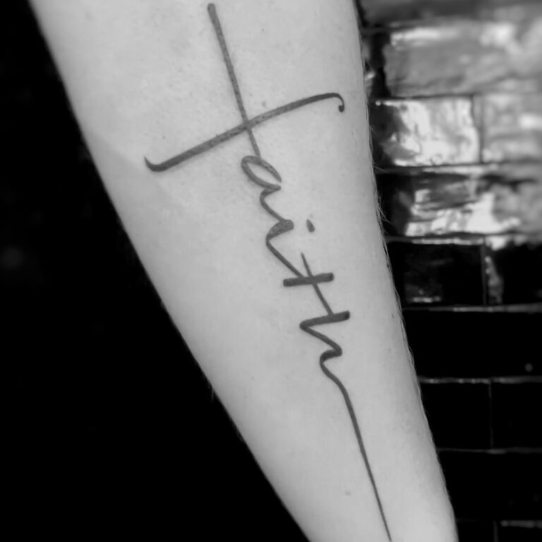 faith tattoo by cleo vlaming