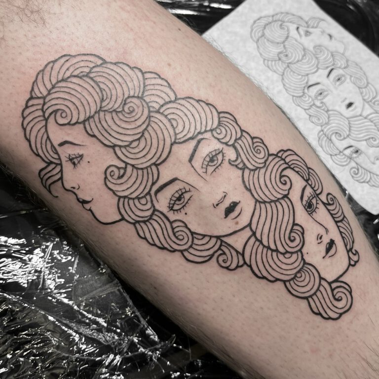gorgon sisters tattoo by cleo vlaming