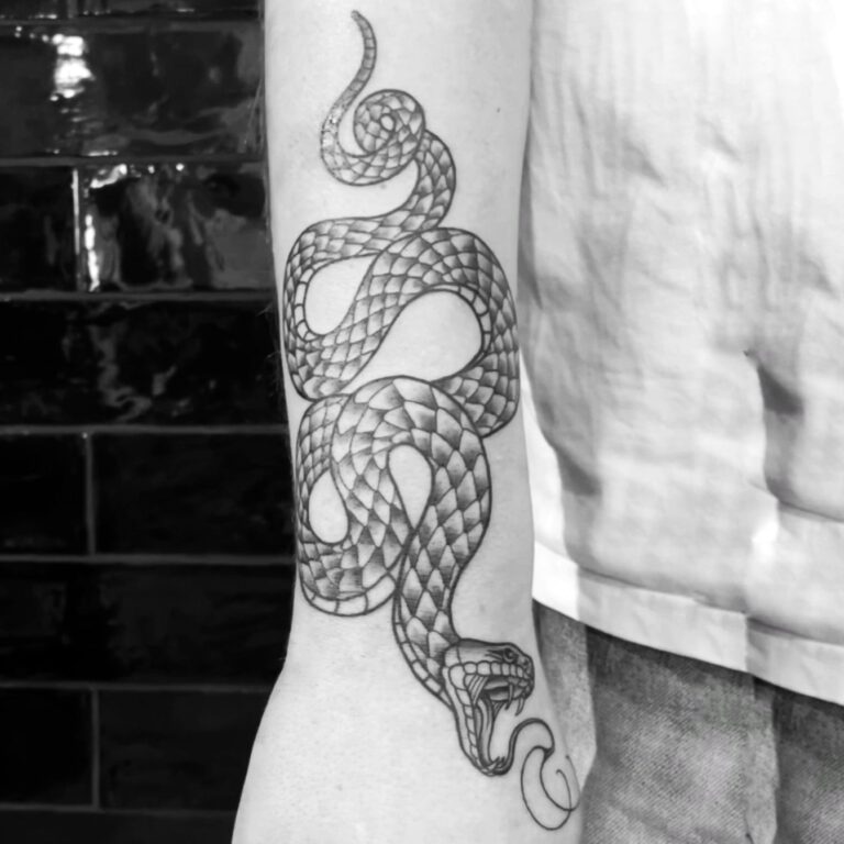 snake tattoo by cleo vlaming