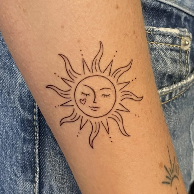 zonnetje tattoo by cleo vlaming