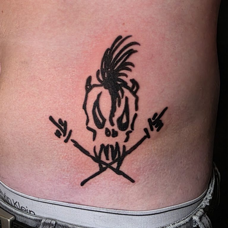 Scary Guy Logo tattoo by Kjell Ziesemer